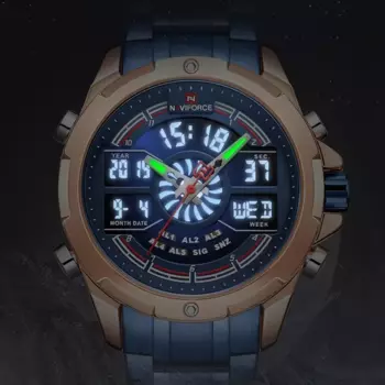 NAVIFORCE часы для мужчин, лучший люксовый бренд, деловые кварцевые мужские часы, водонепроницаемые наручные часы из нержавеющей стали, Relogio Masculino