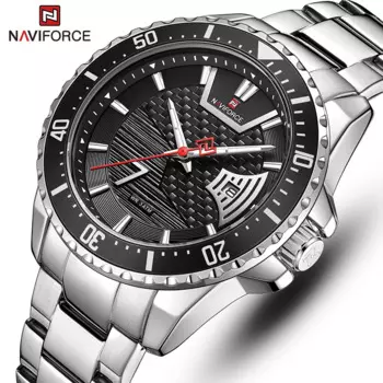 NAVIFORCE часы для мужчин Топ люксовый бренд золотые Бизнес наручные часы Спортивные кварцевые мужские часы из нержавеющей стали водонепроницаемые часы
