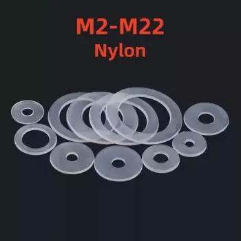 Пластиковые шайбы M2-M22