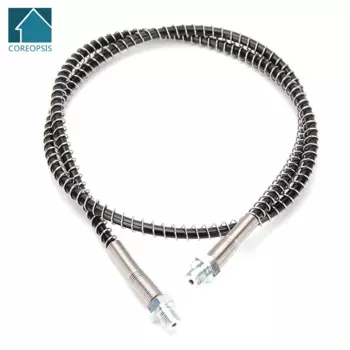 Нейлоновый шланг высокого давления 100 см, резьба M10x1, 40 МПа, 400 бар, 6000 фунтов на квадратный дюйм, пневматический воздушный шланг PCP с воздушными насосами с пружинной оберткой