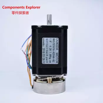 Nema23 тормозной шаговый двигатель, Nema23 шаговый двигатель 57BYGH76 с тормозным OK57STH76-4204A-BZ