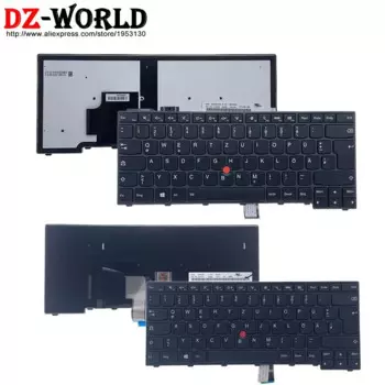 Немецкая клавиатура с подсветкой для ноутбука Lenovo Thinkpad T440 T440S T450 T450S T460 L440 L450 L460 L470 E431 E440 04Y0874 01AX322