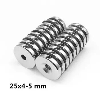 Неодимовый Магнит 25x4, 5 мм, 2-30 шт.