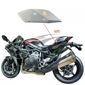Неокрашенная задняя боковая крышка для мотоцикла Kawasaki H2 2017-2022, аксессуары для обтекателя из АБС-пластика