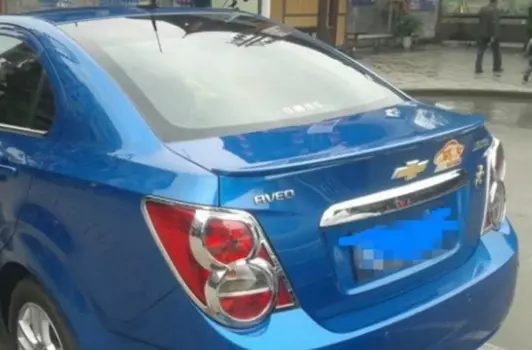 Неокрашенный задний спойлер Osmrk из АБС-пластика для багажника chevrolet aveo sonic 2011-13