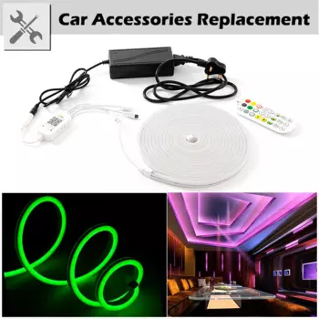 Неоновая светодиодная RGB лента Tuya Smart 12 В, с Wi-Fi/ Bluetooth/пультом дистанционного управления, водонепроницаемая гибкая лента, 120 светодиодов/м, декор для комнаты