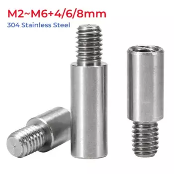 Нержавеющая сталь 304 болта «папа-мама» M2 M2.5 M3 M4 M5 M6 + 4/6/8 мм
