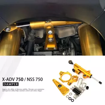 New Motorcycle CNC Adjustable Steering Damper Stabilizer Bracket Mounting Kit For Honda XADV 750 X-ADV750 2017- NSS750 2021-
