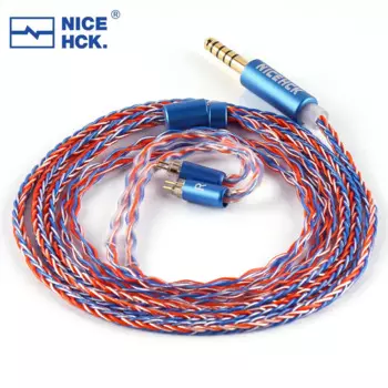 NiceHCK NewGarden HiFi аудио IEM обновленный кабель 8 жил 5N OFC + посеребренный провод OFC для гималайской Cadenza 4 Singolo EA1000