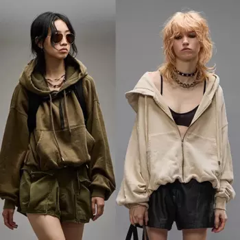 NIGO Мужская и женская однотонная осенне-зимняя приталенная толстовка с капюшоном и длинными рукавами в стиле ретро # nigo61195