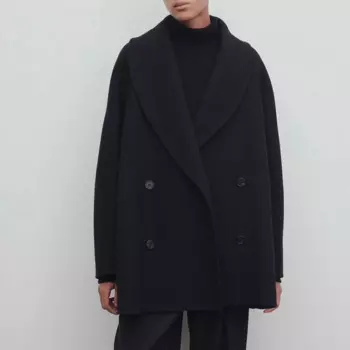 NIGO Женская весенне-осенняя однотонная двубортная кашемировая шерстяная приталенная куртка Ngvp # nigo8858