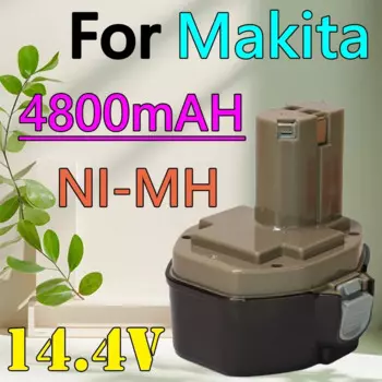 Никель-металлогидридный Аккумулятор для электроинструмента Makita 14,4 В 4800 мАч, аккумулятор для MAKITA 14,4 В PA14,1422,1420 192600-1 6281D 6280D