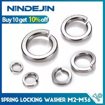 NINDEJIN пружинные стопорные шайбы из нержавеющей стали м2-м30