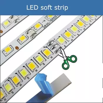 Гибкая двухцветная светодиодная лента NinthQua 2835 SMD