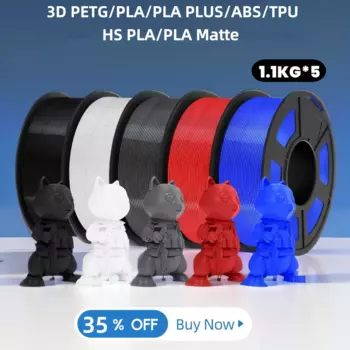 Нить PLA для 3D-принтера JAYO, 1,75 мм, нить PLA PLUS/PETG//ABS, 5 рулонов в качестве материала для 3D-печати, нетоксичная для 3D-принтера и ручки