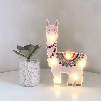 Ночник-лампа QUANXUNHE в виде ламы