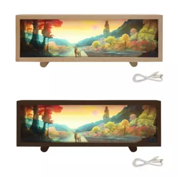 Ночник, подставка для теней, настольное украшение, ночник, лампа USB, подставка для теней для спальни, ночная подставка для гостиной, домашний декор