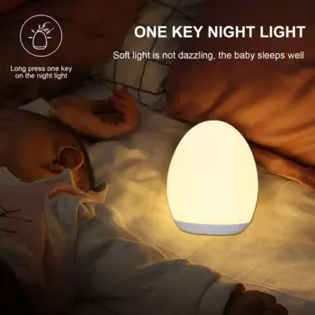 Ночник в форме яйца с функцией затемнения, сменный ночник 8 цветов RGB, USB-ночник для детской, мягкая ночник для спальни