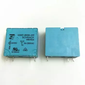 НОВОЕ реле 24 В V23057-B0006-A101 24 В постоянного тока V23057-B0006-A101-24 В постоянного тока V23057B0006A101 24 В постоянного тока 24 В 5 А 250 В переменного тока 5 контактов