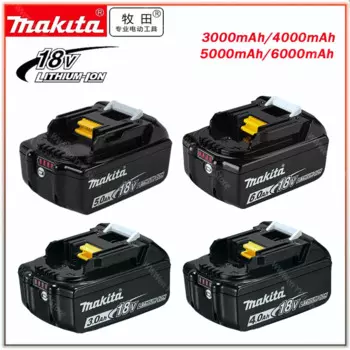 НОВЫЙ 100% оригинальный литий-ионный аккумулятор Makita 18 В 3,0/5,0/6,0 Ач Makita 18 В BL1830 BL1840 BL1860 BL1850, сменный аккумулятор для электроинструмента