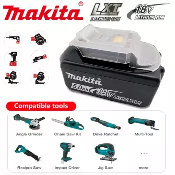 Новая аккумуляторная батарея Makita 18 в 6000 мАч, для электроинструмента BL1830B BL1850B BL1850 BL1840B BL1860, сменная батарея