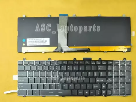 Новая английская клавиатура для MSI GT60 GT70 GX60 GX70 MS-1762 Клавиатура для ноутбука с полной цветной подсветкой черная рамка V139922AK1