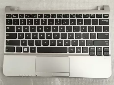 Новая английская клавиатура для ноутбука Samsung NP210 NC210 с серебристой рамкой и сенсорной панелью