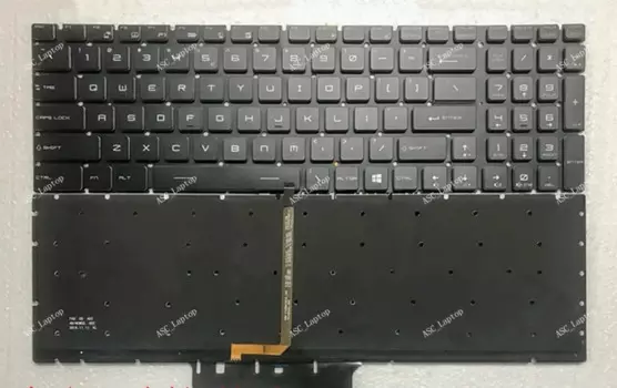Новая английская клавиатура QWERTY Crystal для ноутбука MSI GV62 8RC GV62 8RD GV62 8RE GV72 7RD GV72 7RE, полноцветная подсветка, черный