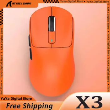 Новая атака Shark X3 Pro 4k, ресивер, беспроводная мышь, три режима, Paw3395, игровая мышь, длительный срок службы батареи, E-sports, ПК