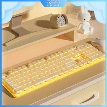 Новая беспроводная Bluetooth-клавиатура Lt600 с RGB-подсветкой, водонепроницаемая механическая бесшумная настольная клавиатура для ноутбука, офисные бытовые аксессуары
