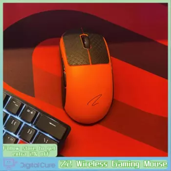 Новая беспроводная игровая мышь Zaopin Z2 26000dpi 2,4 ГГц Bluetooth Paw3395 4k мышь для киберспорта эргономичная новая перезаряжаемая мышь