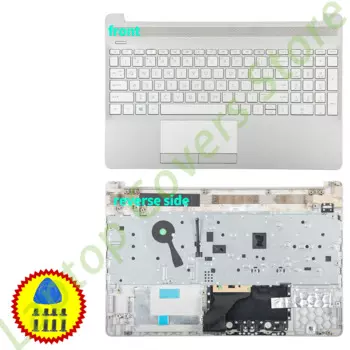 Новая клавиатура для 15S-DU 15S-DY 15-DW 15-DY TPN-C139 250 G8, верхняя часть без подсветки, серебристая, 15,6 дюйма