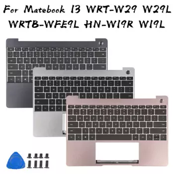 Новая клавиатура для Huawei Matebook 13 WRT-W29 W29L WRTB-WFE9L HN-W19R W19L, верхний корпус, подставка для рук, верхний корпус с клавиатурой, детали для ноутбука