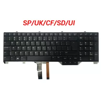 Новая клавиатура для ноутбука DELL Alienware 17 R2 R3 UI/США/Великобритания/канадский французский/испанский/шведский язык с подсветкой PK1318F1A09