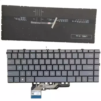 Новая клавиатура для ноутбука HP Envy 15-FE 15-FE0013DX 15-FH 15-FH0013DX TPN-C165 TPN-C166, серая, США с подсветкой