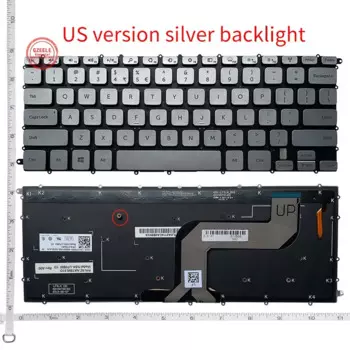 Новая клавиатура GZEELE US для Dell Inspiron 7437 N7437 14 7000 P42G Клавиатура для ноутбука США подсветка английская раскладка серебристый цвет