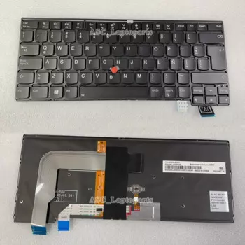 Новая клавиатура с испанской раскладкой для Lenovo Thinkpad 13 Gen 1 (20GJ 20JK) , 13 Gen 2 (20J1 20J2) черная рамка с подсветкой