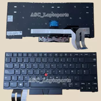 Новая клавиатура с испанской раскладкой для Lenovo Thinkpad T14 Gen 1 2020 (20UD 20UE 20S0 20S1) , P14s Gen 1 /P14s Gen 2 без подсветки, с рамкой