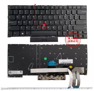Новая клавиатура с подсветкой для Lenovo Thinkpad T490S T495S T13s, английская клавиатура с подсветкой