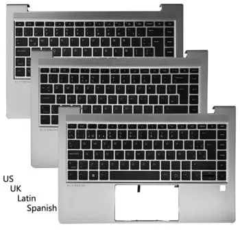 Новая клавиатура с подсветкой для ноутбука HP EliteBook 640 G10, английская/Американская/латинская/испанская