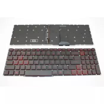 Новая клавиатура с подсветкой и красными надписями для Acer Nitro 5 7 AN515-54 43 44 AN515-55 52 AN715 511