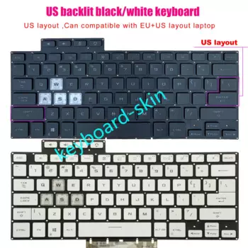Новая клавиатура с подсветкой US для ноутбука ASUS TUF DASH F15 Series FX516 FX516P FX516PR FX516PM