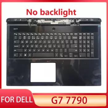Новая клавиатура US для ноутбука DELL G7 7790, клавиатура US без подсветки, подставка для рук, Верхняя деталь 06WFHN 00YW0N