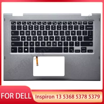 Новая клавиатура US/LA для ноутбука Dell Inspiron 13 5368 5378 5379, подставка для рук, верхняя крышка, задняя крышка, фотоподсветка, замена
