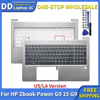 Новая клавиатура US/LA для ноутбука HP Zbook Power G9 15 G9, подставка для рук, верхняя крышка телефона, подсветка, замена детской