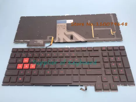 Новая красная клавиатура с английской/китайской подсветкой для HP Omen 15-CE198wm 15-CE199nr 15-CE013DX 15-CE011DX 15-CE015DX 15-CE018DX 15-CE0XX