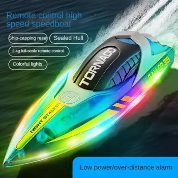 Новая лодка с дистанционным управлением HJ819, 2,4G, дистанционное управление, высокоскоростная лодка со светодиодной подсветкой, аккумуляторная детская игрушечная лодка