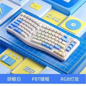 Новая Механическая клавиатура Leobog Alice A75, 3 режима, 2,4 ГГц, Беспроводная игровая клавиатура AliceA75 RGB, эргономичная игровая клавиатура Hot swap