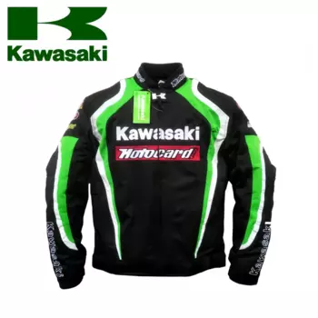 Новая мотоциклетная куртка Kawasaki для гонок по бездорожью, всесезонный костюм для верховой езды, ветрозащитная куртка с защитой от осени, летняя командная Джерси