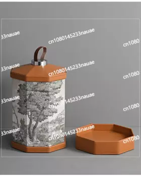 Новая настольная лампа «Linglong» с китайским льняным узором, лампа с беспроводной зарядкой для гостиной, спальни, прикроватная лампа Ji Jifeng